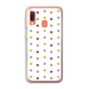 CaseCompany Bollen: Samsung Galaxy A20e Transparant Hoesje