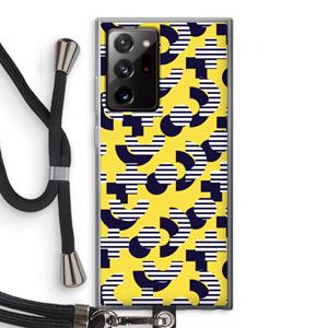 CaseCompany 8-bit N°3: Samsung Galaxy Note 20 Ultra / Note 20 Ultra 5G Transparant Hoesje met koord
