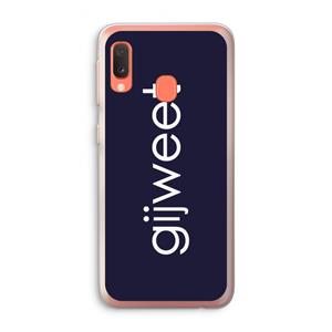 CaseCompany Gijweet: Samsung Galaxy A20e Transparant Hoesje