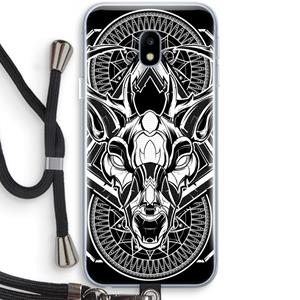 CaseCompany Oh Deer: Samsung Galaxy J3 (2017) Transparant Hoesje met koord