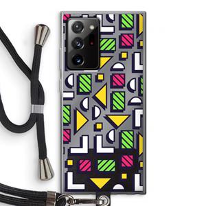 CaseCompany 8-bit N°4: Samsung Galaxy Note 20 Ultra / Note 20 Ultra 5G Transparant Hoesje met koord