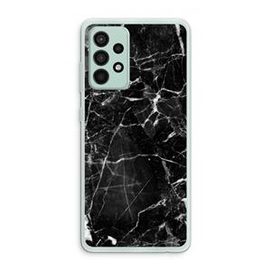 CaseCompany Zwart Marmer 2: Samsung Galaxy A52s 5G Transparant Hoesje
