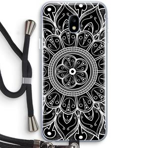 CaseCompany Roses Are Red: Samsung Galaxy J3 (2017) Transparant Hoesje met koord