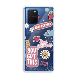 CaseCompany Positivity: Samsung Galaxy Note 10 Lite Transparant Hoesje