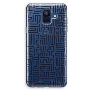 CaseCompany Moroccan Print: Samsung Galaxy A6 (2018) Transparant Hoesje
