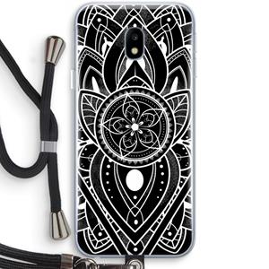 CaseCompany It's Complicated: Samsung Galaxy J3 (2017) Transparant Hoesje met koord