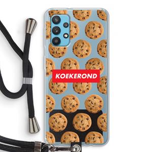 CaseCompany Koekerond: Samsung Galaxy A32 4G Transparant Hoesje met koord