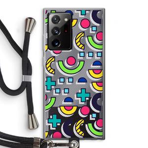 CaseCompany 8-bit N°6: Samsung Galaxy Note 20 Ultra / Note 20 Ultra 5G Transparant Hoesje met koord