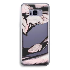 CaseCompany Roze stroom: Samsung Galaxy S8 Plus Transparant Hoesje