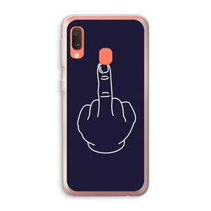 CaseCompany F**k U: Samsung Galaxy A20e Transparant Hoesje