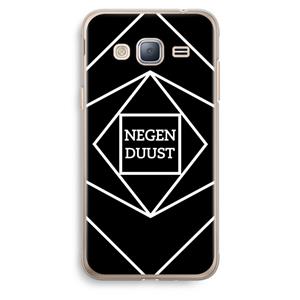 CaseCompany Negenduust geometrisch: Samsung Galaxy J3 (2016) Transparant Hoesje