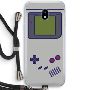 CaseCompany Game On: Samsung Galaxy J3 (2017) Transparant Hoesje met koord