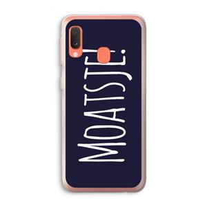 CaseCompany Moatsje!: Samsung Galaxy A20e Transparant Hoesje