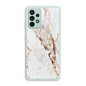 CaseCompany Goud marmer: Samsung Galaxy A52s 5G Transparant Hoesje