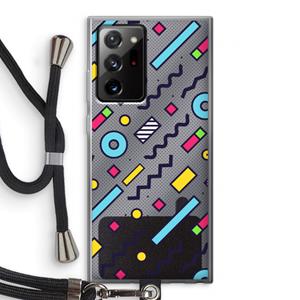 CaseCompany 8-bit N°8: Samsung Galaxy Note 20 Ultra / Note 20 Ultra 5G Transparant Hoesje met koord