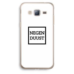 CaseCompany Negenduust vierkant: Samsung Galaxy J3 (2016) Transparant Hoesje