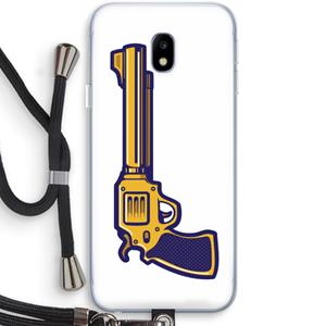 CaseCompany Pew Pew Pew: Samsung Galaxy J3 (2017) Transparant Hoesje met koord
