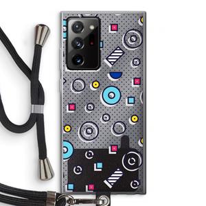CaseCompany 8-bit N°9: Samsung Galaxy Note 20 Ultra / Note 20 Ultra 5G Transparant Hoesje met koord
