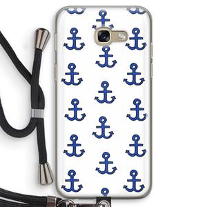 CaseCompany Ankers: Samsung Galaxy A5 (2017) Transparant Hoesje met koord
