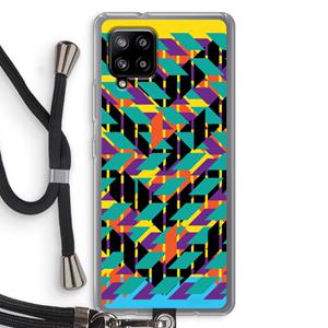 CaseCompany Skew Bee 1: Samsung Galaxy A42 5G Transparant Hoesje met koord