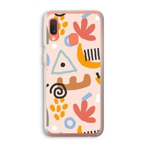 CaseCompany Abstract: Samsung Galaxy A20e Transparant Hoesje