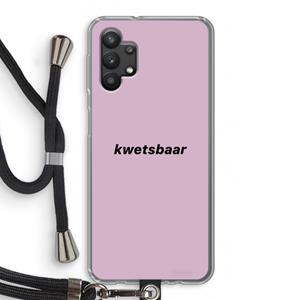CaseCompany kwetsbaar: Samsung Galaxy A32 5G Transparant Hoesje met koord