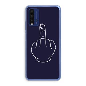 CaseCompany F**k U: Xiaomi Redmi 9T Transparant Hoesje