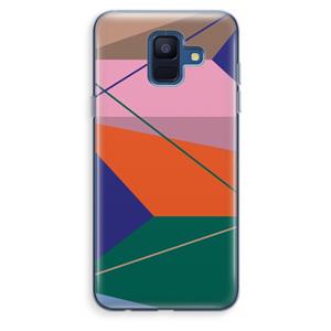 CaseCompany Gestalte 1: Samsung Galaxy A6 (2018) Transparant Hoesje