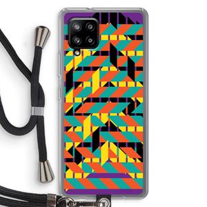 CaseCompany Skew Bee 2: Samsung Galaxy A42 5G Transparant Hoesje met koord