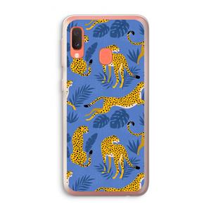 CaseCompany Luipaard: Samsung Galaxy A20e Transparant Hoesje