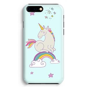 CaseCompany Regenboog eenhoorn: iPhone 8 Plus Volledig Geprint Hoesje