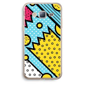 CaseCompany Pop Art #1: Samsung Galaxy J3 (2016) Transparant Hoesje