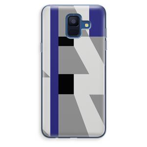 CaseCompany Gestalte 2: Samsung Galaxy A6 (2018) Transparant Hoesje