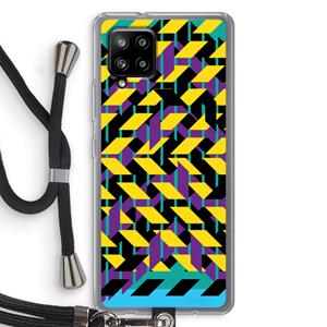 CaseCompany Skew Bee 3: Samsung Galaxy A42 5G Transparant Hoesje met koord