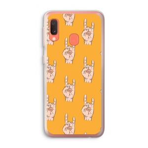 CaseCompany Rock: Samsung Galaxy A20e Transparant Hoesje