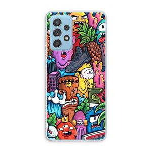 CaseCompany Vexx Mixtape: Samsung Galaxy A73 Transparant Hoesje