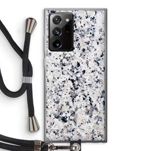 CaseCompany Gespikkelde marmer: Samsung Galaxy Note 20 Ultra / Note 20 Ultra 5G Transparant Hoesje met koord