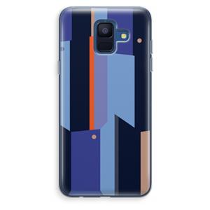 CaseCompany Gestalte 3: Samsung Galaxy A6 (2018) Transparant Hoesje
