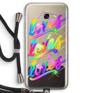 CaseCompany Loves: Samsung Galaxy A5 (2017) Transparant Hoesje met koord