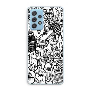CaseCompany Vexx Mixtape #2: Samsung Galaxy A73 Transparant Hoesje
