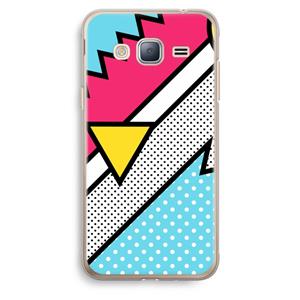 CaseCompany Pop Art #3: Samsung Galaxy J3 (2016) Transparant Hoesje