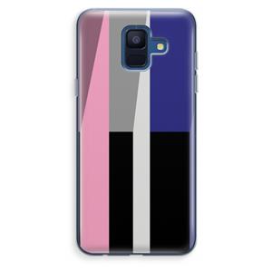 CaseCompany Gestalte 4: Samsung Galaxy A6 (2018) Transparant Hoesje