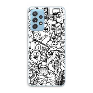 CaseCompany Vexx City #2: Samsung Galaxy A73 Transparant Hoesje