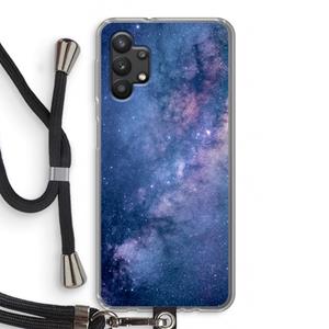 CaseCompany Nebula: Samsung Galaxy A32 5G Transparant Hoesje met koord