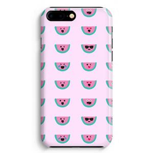 CaseCompany Smiley watermeloenprint: iPhone 8 Plus Volledig Geprint Hoesje