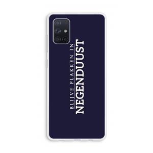 CaseCompany Blijve plakken in Negenduust: Galaxy A71 Transparant Hoesje