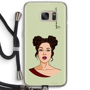 CaseCompany Pop-Art Creator: Samsung Galaxy S7 Transparant Hoesje met koord