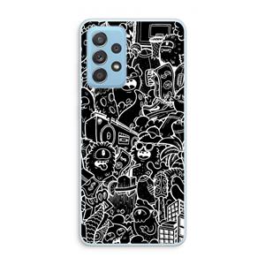 CaseCompany Vexx Black City : Samsung Galaxy A73 Transparant Hoesje