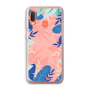 CaseCompany Tropisch: Samsung Galaxy A20e Transparant Hoesje