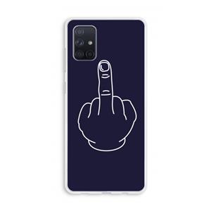 CaseCompany F**k U: Galaxy A71 Transparant Hoesje